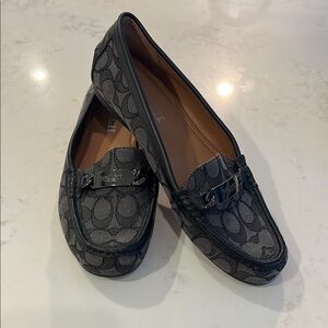 Coach Gray Flats with Signature Slip-On Design
